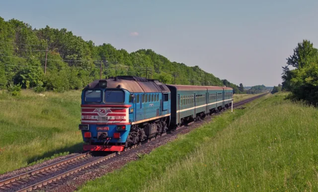 2М62-1114 и ДПЛ1-004. Украина, Волынская область, перегон пост 8 км – Овадно. Автор: 2M62. Дата: 9 июня 2013 г.