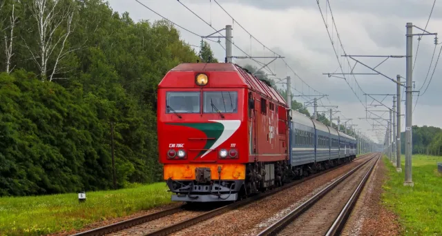 ТЭП70БС-111. Беларусь, Могилёвская область, перегон Красный Берег — Телуша. Автор: Евгений Пашковский. Дата: 14 июля 2019 г.