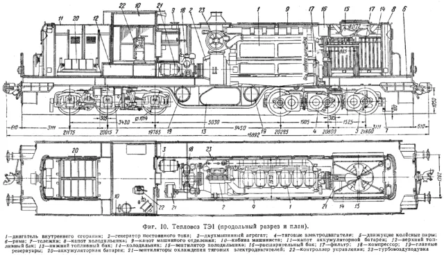 ТЭ1 схема