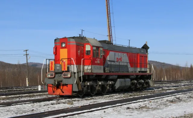 ТЭМ3-023. Россия, Амурская область, станция Могот. Автор: Машинист пивного крана. Дата: 4 марта 2018 г.
