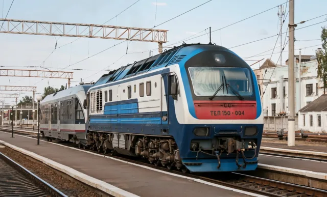 ТЭП150-004. Украина, Полтавская область, станция Полтава-Южная. Автор: Магистраль. Дата: 30 сентября 2015 г.
