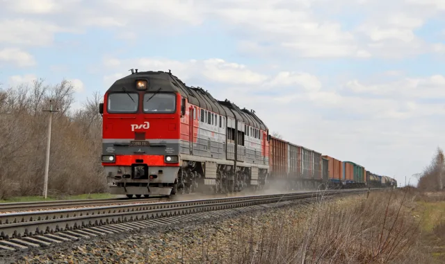 2ТЭ116У-0163. Россия, Самарская область, перегон Грачёвка – Спиридоновка. Автор: andrey92. Дата: 21 апреля 2019 г.