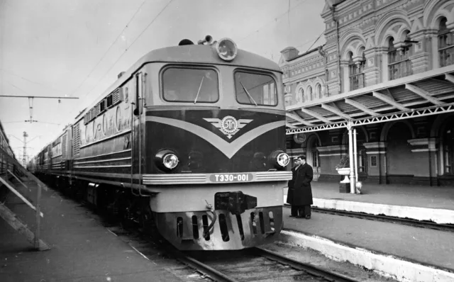 ТЭ30-001. СССР, РСФСР, Москва, станция Москва-Рижская. Прислал Дмитрий Закутный. Дата: 1962 г.
