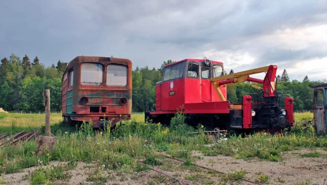 СЭП4-0001 и ТУ6Д-0165. Россия, Ленинградская область, клуб "УЖД Северо-Запада". Автор: АБ997. Дата: 31 мая 2023 г.