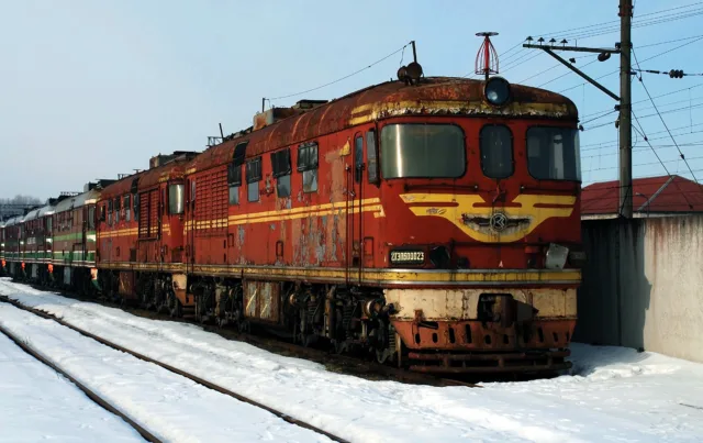 2ТЭП60-0023. Беларусь, Минская область, база запаса Негорелое. Автор: А. Тимохин. Дата: 28 февраля 2010 г.