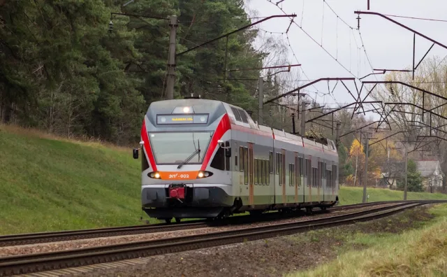 ЭПг-002. Беларусь, Минская область, перегон Ждановичи – Ратомка. Автор: belarsoul. Дата: 5 ноября 2022 г.