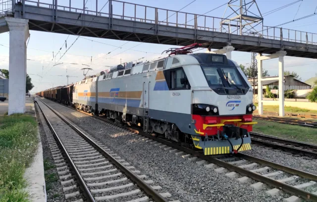AZ8A-0024. Азербайджан, Агстафа, станция Агстафа. Автор: Az_railways. Дата: 16 июля 2023 г.