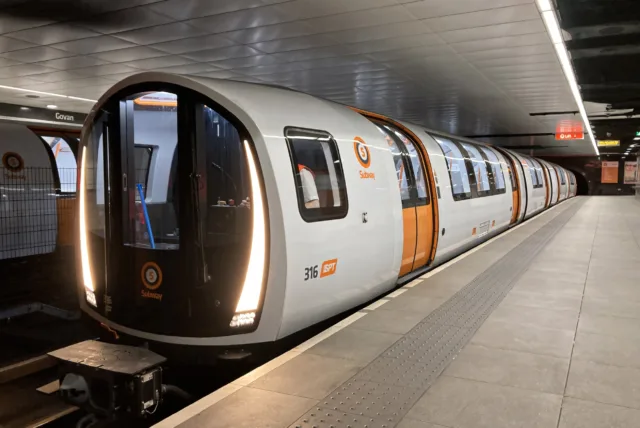 316. Великобритания, метрополитен Глазго, станция Govan. Автор: Ymtram. Дата: 31 августа 202 г.