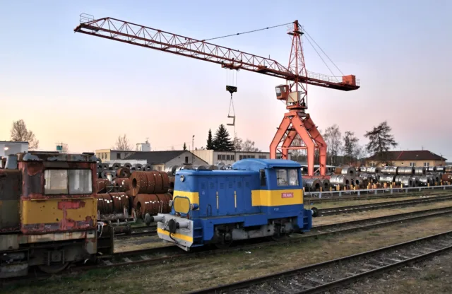 701 748-6. Чехия, Пльзеньский край, подъездной путь от станции Ныржаны. Автор: Cargonaut. Дата: 6 апреля 2020 г.